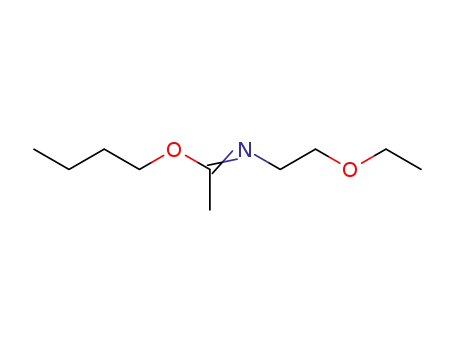 Molecular Structure of 72821-42-2 (Butyl-N-β-Ethoxyethylacetimidate)