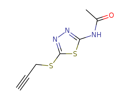 Acetamide, N-(5-(2-propynylthio)-1,3,4-thiadiazol-2-yl)-