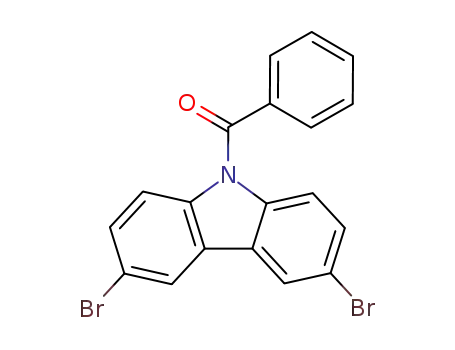 Molecular Structure of 912850-81-8 (9-Benzoyl-3,6-dibromo-9H-carbazole)