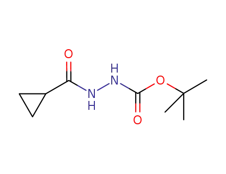 Molecular Structure of 851295-78-8 (tert-butyl 2-(cyclopropanecarbonyl)hydrazinecarboxylate)