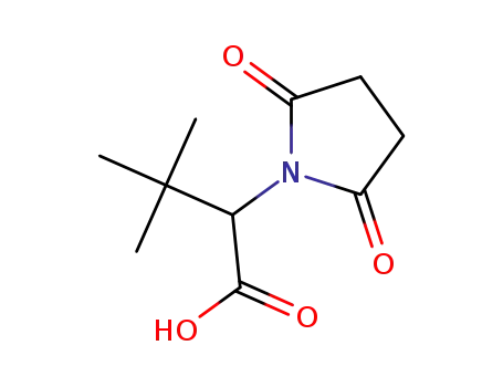 Molecular Structure of 1340309-12-7 (N-succinyl-DL-tert-leucine)