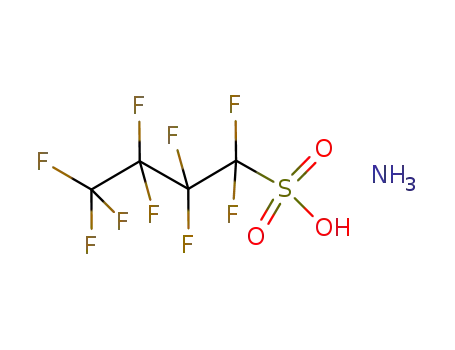 Molecular Structure of 68259-10-9 (ammonium 1,1,2,2,3,3,4,4,4-nonafluorobutane-1-sulphonate)