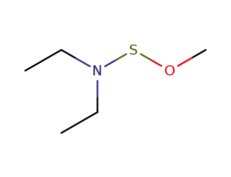 Molecular Structure of 62161-77-7 (Amidosulfoxylic acid, diethyl-, methyl ester)