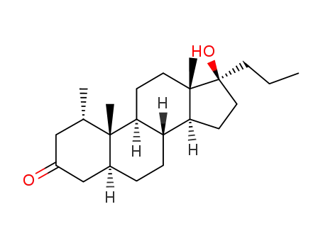 Molecular Structure of 79243-67-7 (17beta-hydroxy-1alpha-methyl-17alpha-propyl-5alpha-androstan-3-one)