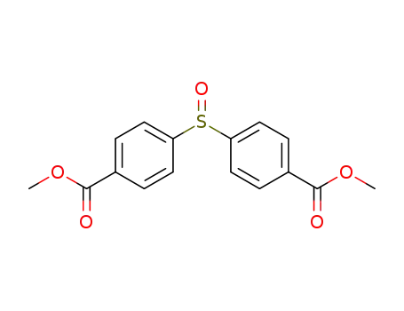 Molecular Structure of 10374-79-5 (Benzoic acid, 4,4'-sulfinylbis-, dimethyl ester)