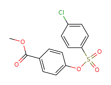 Molecular Structure of 161912-30-7 (methyl 4-{[(4-chlorophenyl)sulfonyl]oxy}benzoate)