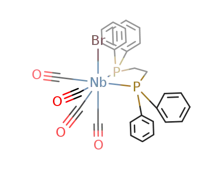 Molecular Structure of 112713-60-7 (tetracarbonyl{1,2-bis(diphenylphosphino)ethane}bromoniobium)