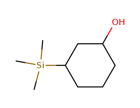 Molecular Structure of 90724-75-7 (trans-(3-Trimethylsilyl)-cyclohexanol)