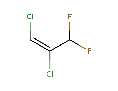 Molecular Structure of 75747-56-7 (trans-1,2-dichloro-3,3-difluoropropene)