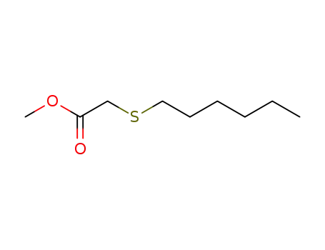 Acetic acid, (hexylthio)-, methyl ester