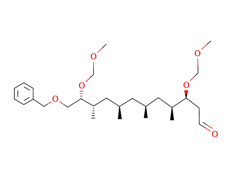 Dodecanal,
3,11-bis(methoxymethoxy)-4,6,8,10-tetramethyl-12-(phenylmethoxy)-,
(3S,4S,6S,8R,10S,11R)-