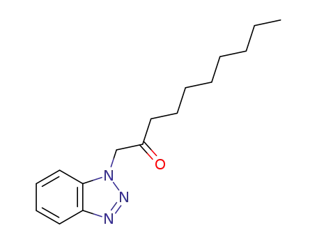 Molecular Structure of 189343-45-1 (1-Benzotriazol-1-yl-decan-2-one)