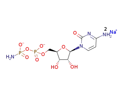 C<sub>9</sub>H<sub>14</sub>N<sub>4</sub>O<sub>10</sub>P<sub>2</sub><sup>(2-)</sup>*2Na<sup>(1+)</sup>