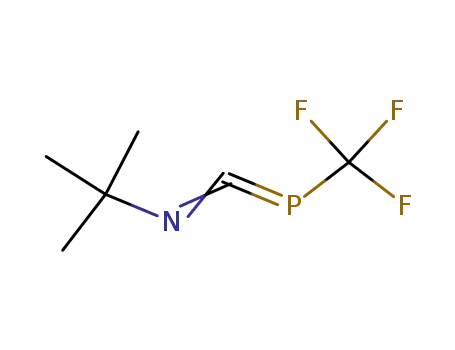 Molecular Structure of 137503-69-6 (tert-Butyl-trifluoromethylphosphanylidenemethylene-amine)