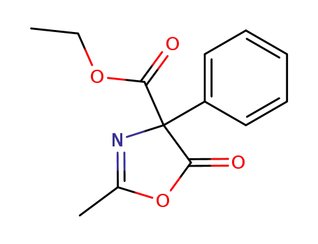 4-Oxazolecarboxylic  acid,  4,5-dihydro-2-methyl-5-oxo-4-phenyl-,  ethyl  ester