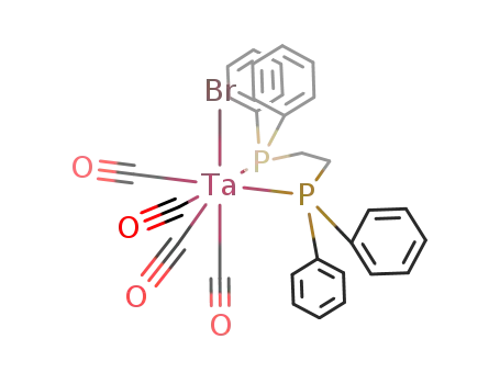 Molecular Structure of 112713-59-4 (tetracarbonyl{1,2-bis(diphenylphosphino)ethane}bromotantalum)