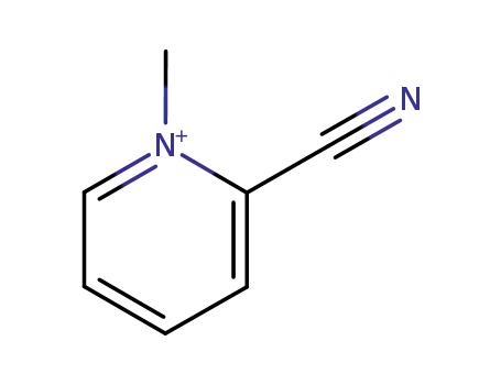 Molecular Structure of 4415-72-9 (Pyridinium, 2-cyano-1-methyl-)