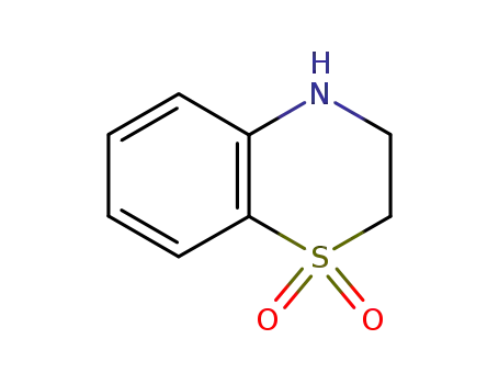 Molecular Structure of 82299-64-7 (3,4-DIHYDRO-2H-1,4-BENZOTHIAZINE 1,1-DIOXIDE)