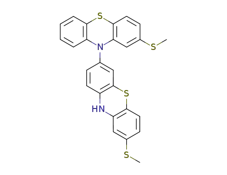 Molecular Structure of 129847-12-7 (2-(methylyhio)-7-(2-(methylthio)phenothiazine-10-yl)-phenothiazine)