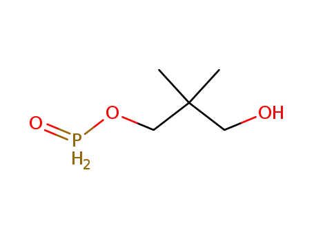 Molecular Structure of 25236-26-4 (phosphinic acid 3-hydroxy-2,2-dimethyl-propyl ester)