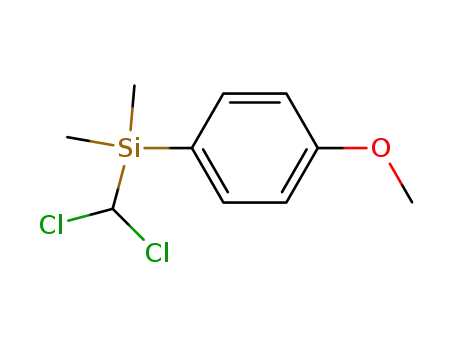 Molecular Structure of 57769-33-2 (Silane, (dichloromethyl)(4-methoxyphenyl)dimethyl-)