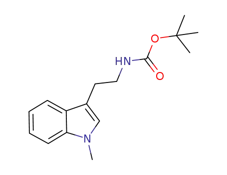 Molecular Structure of 919787-22-7 (tert-butyl [2-(1-methyl-1H-indol-3-yl)ethyl]carbamate)