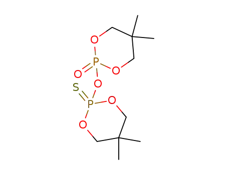 Molecular Structure of 15762-04-6 (5,5-dimethyl-2-oxo-1,3,2-dioxaphosphorinan-2-yl 5,5-dimethyl-2-thioxo-1,3,2-dioxaphosphorinan-2-yl-oxide)
