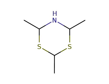 Molecular Structure of 86241-90-9 (2,4,6-Trimethyl-1,3,5-dithiazine)
