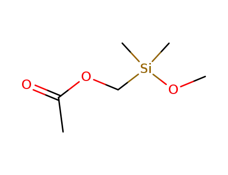 Molecular Structure of 18162-90-8 ((acetoxymethyl)methoxydimethylsilane)