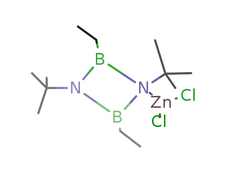 Molecular Structure of 110486-08-3 ((1,3-di-tert-butyl-2,4-diethyl-1,3,2,4-diazadiboretidine)-zinc-dichloride)