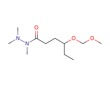 Molecular Structure of 128756-18-3 (4-Methoxymethoxy-hexanoic acid trimethylhydrazide)