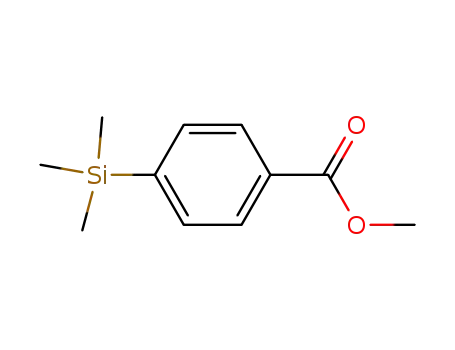 Molecular Structure of 22515-30-6 (Benzoic acid, 4-(trimethylsilyl)-, methyl ester)