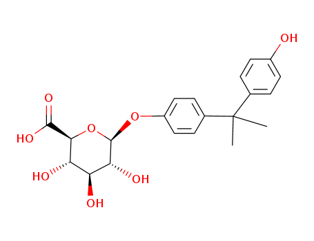(2S,3S,4S,5R,6S)-3,4,5-Trihydroxy-6-(4-(2-(4-hydroxyphenyl)propan-2-yl)phenoxy)tetrahydro-2H-pyran-2-carboxylic acid