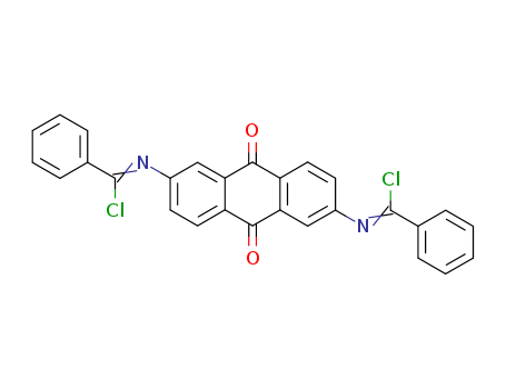 2,6-bis[(chloro-phenyl-methylidene)amino]anthracene-9,10-dione