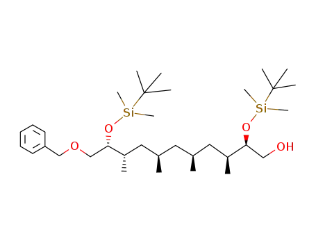 2R,10R-bis-(tert-butyldimethylsiloxy)-3S,5S,7R,9S-tetramethyl-11-benzyloxy-1-hydroxy-undecene