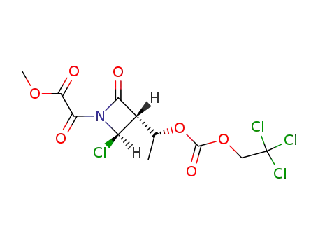 methyl [2alpha,3beta(R*)]-2-chloro-alpha,4-dioxo-3-[1-[[(2,2,2-trichloroethoxy)carbonyl]oxy]ethyl]azetidine-1-acetate