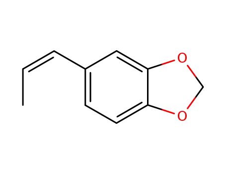 Molecular Structure of 17627-76-8 ((Z)-5-(propen-1-yl)-1,3-benzodioxole)