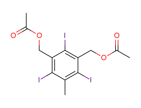 Molecular Structure of 828940-27-8 (1,3-Benzenedimethanol, 2,4,6-triiodo-5-methyl-, diacetate)