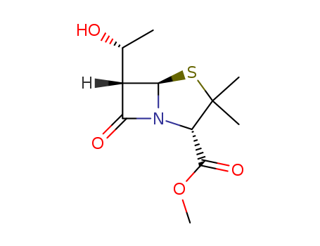 4-Thia-1-azabicyclo[3.2.0]heptane-2-carboxylicacid, 6-[(1R)-1-hydroxyethyl]-3,3-dimethyl-7-oxo-, methyl ester, (2S,5R,6S)-