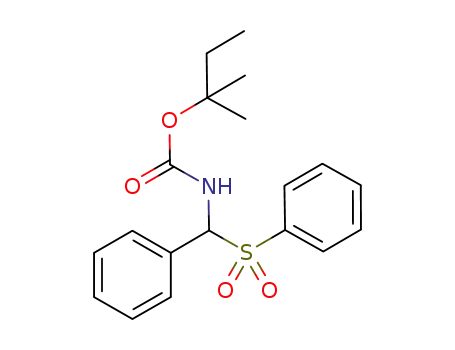 tert-pentyl N-(phenyl(phenylsulfonyl)methyl)carbamate