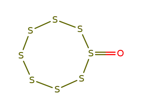 Molecular Structure of 35788-51-3 (cyclooctasulfur monoxide)