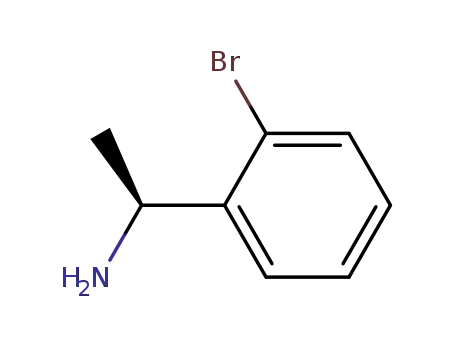 Molecular Structure of 140632-12-8 ((S)-(-)-1-(2-Bromophenyl)ethylamine)