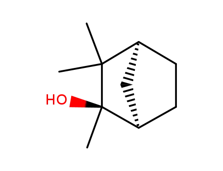 Molecular Structure of 13429-57-7 (endo-1,7,7-Trimethylbicyclo(2.2.1)-2-heptanol, 97%)