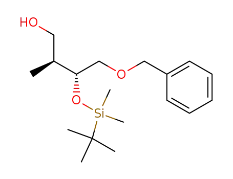 1-Butanol,
3-[[(1,1-dimethylethyl)dimethylsilyl]oxy]-2-methyl-4-(phenylmethoxy)-,
(2S,3R)-