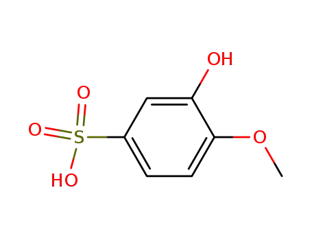 Molecular Structure of 879-98-1 (5-Guaiacolsulfonic acid)