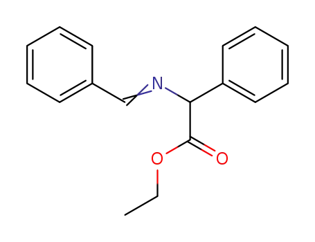 Molecular Structure of 77290-52-9 (N-Benzylidene-DL-phenylglycine Ethyl Ester)