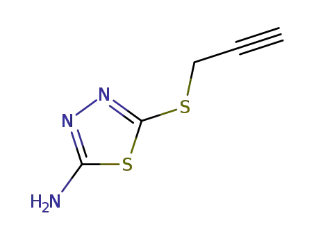 5-(2-Propynylsulfanyl)-1,3,4-thiadiazol-2-ylamine