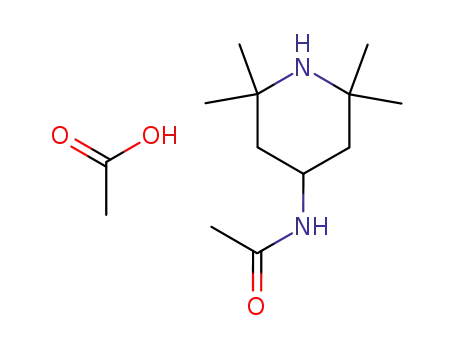 Molecular Structure of 136708-43-5 (4-acetylamino-2,2,6,6-tetramethyl-1-piperidinium acetate)