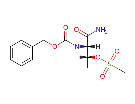 benzyl [R-(R*,S*)]-[1-carbamoyl-2-(mesyloxy)propyl]carbamate