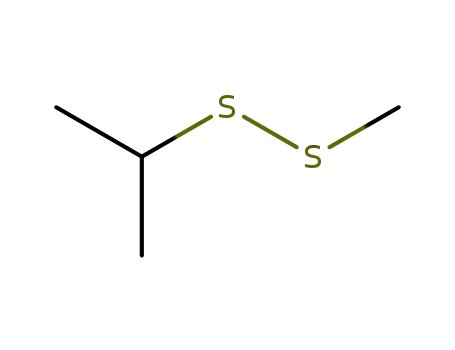 Molecular Structure of 40136-65-0 (isopropyl methyl disulphide)